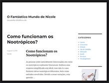 Tablet Screenshot of ofantasticomundodenicole.com.br